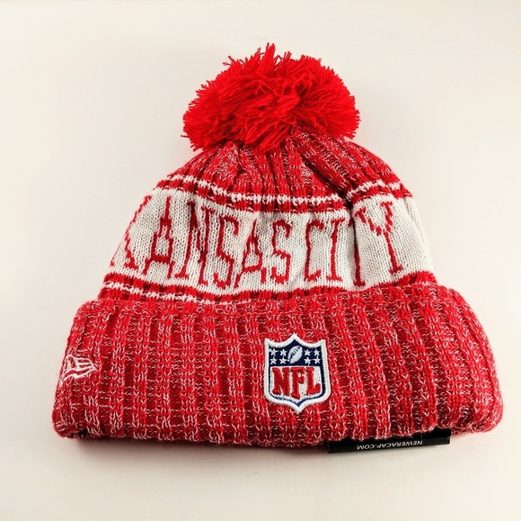 New Era Kansas City Chiefs Beanie NFL On Field NWT - Picture 2 of 4
